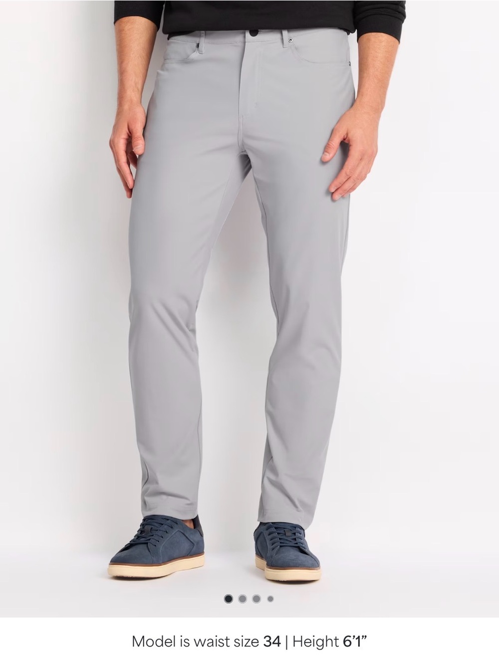 01. Algo Men's 5 Pocket Grey Slim Fit Jeans